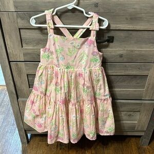 EUC! Sigrid Olsen Girl's Floral Garden Print Smocked Sun Dress Size 5